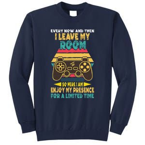 Funny Gamer Every Now And Then I Leave My Room Tall Sweatshirt