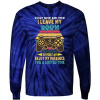 Funny Gamer Every Now And Then I Leave My Room Tie-Dye Long Sleeve Shirt