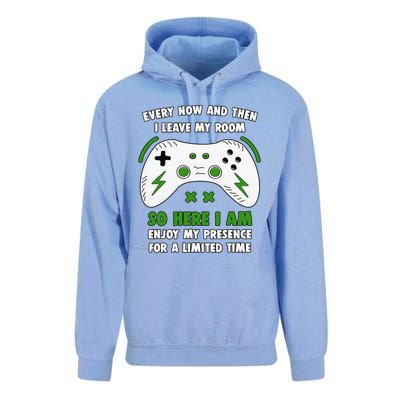 Funny Gamer Every Now And Then I Leave My Room Gaming Unisex Surf Hoodie