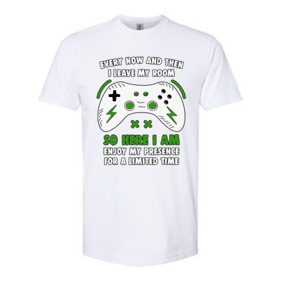 Funny Gamer Every Now And Then I Leave My Room Gaming Softstyle CVC T-Shirt