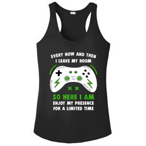 Funny Gamer Every Now And Then I Leave My Room Gaming Ladies PosiCharge Competitor Racerback Tank