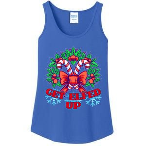 Funny Get Ed Up Christmas Ho Ho Ho Mistletoe Gift Ladies Essential Tank