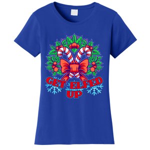 Funny Get Ed Up Christmas Ho Ho Ho Mistletoe Gift Women's T-Shirt