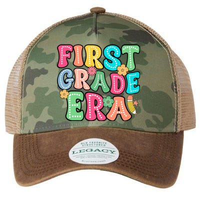 First Grade Era Back To School Print Legacy Tie Dye Trucker Hat