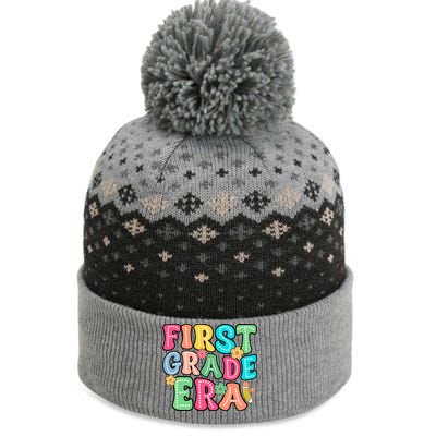 First Grade Era Back To School Print The Baniff Cuffed Pom Beanie