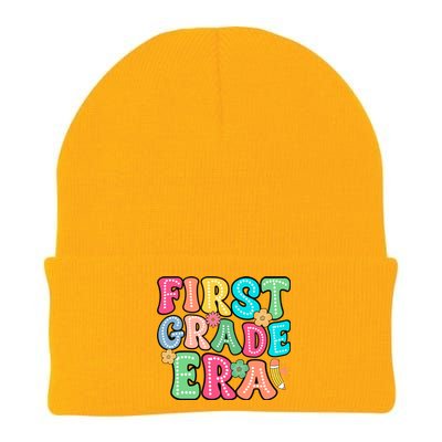 First Grade Era Back To School Print Knit Cap Winter Beanie