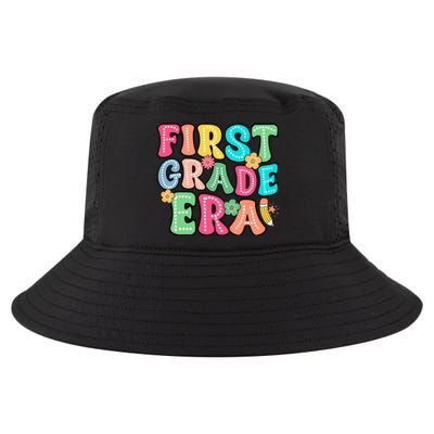 First Grade Era Back To School Print Cool Comfort Performance Bucket Hat