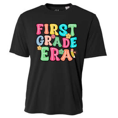 First Grade Era Back To School Print Cooling Performance Crew T-Shirt