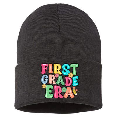 First Grade Era Back To School Print Sustainable Knit Beanie