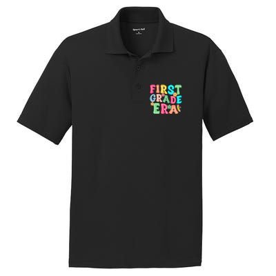 First Grade Era Back To School Print PosiCharge RacerMesh Polo