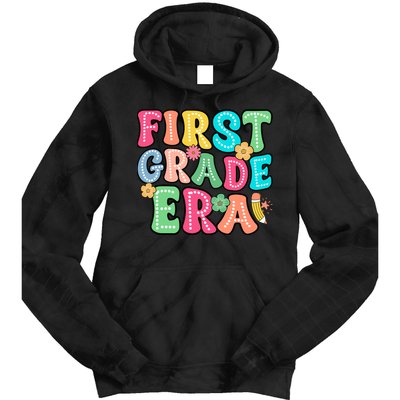 First Grade Era Back To School Print Tie Dye Hoodie