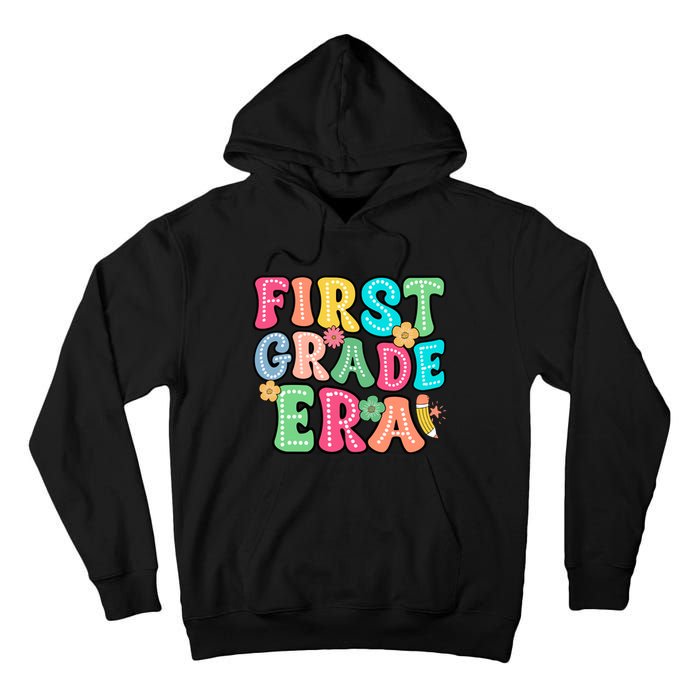 First Grade Era Back To School Print Tall Hoodie