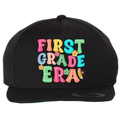 First Grade Era Back To School Print Wool Snapback Cap