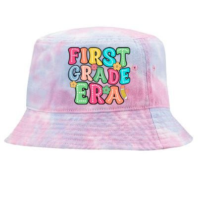 First Grade Era Back To School Print Tie-Dyed Bucket Hat