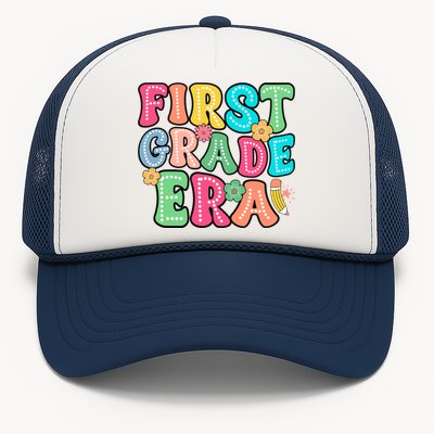 First Grade Era Back To School Print Trucker Hat