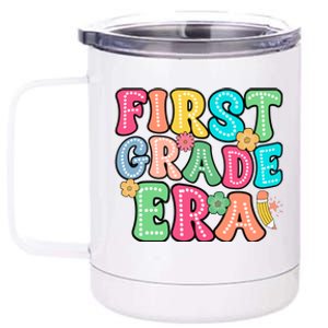 First Grade Era Back To School Print 12 oz Stainless Steel Tumbler Cup