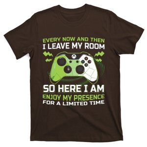 Funny Gaming Every Now And Then I Leave My Room Gamer Gifts T-Shirt