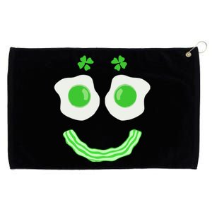 Funny Green Eggs Ham Smile Face Brunch Breakfast Grommeted Golf Towel