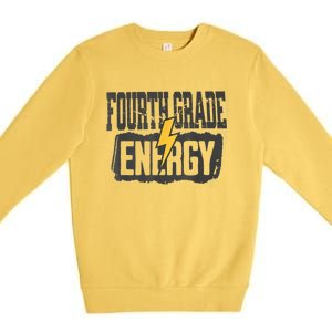 Fourth Grade Energy Elementary Teaching Premium Crewneck Sweatshirt