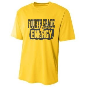 Fourth Grade Energy Elementary Teaching Performance Sprint T-Shirt