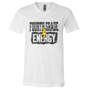 Fourth Grade Energy Elementary Teaching V-Neck T-Shirt