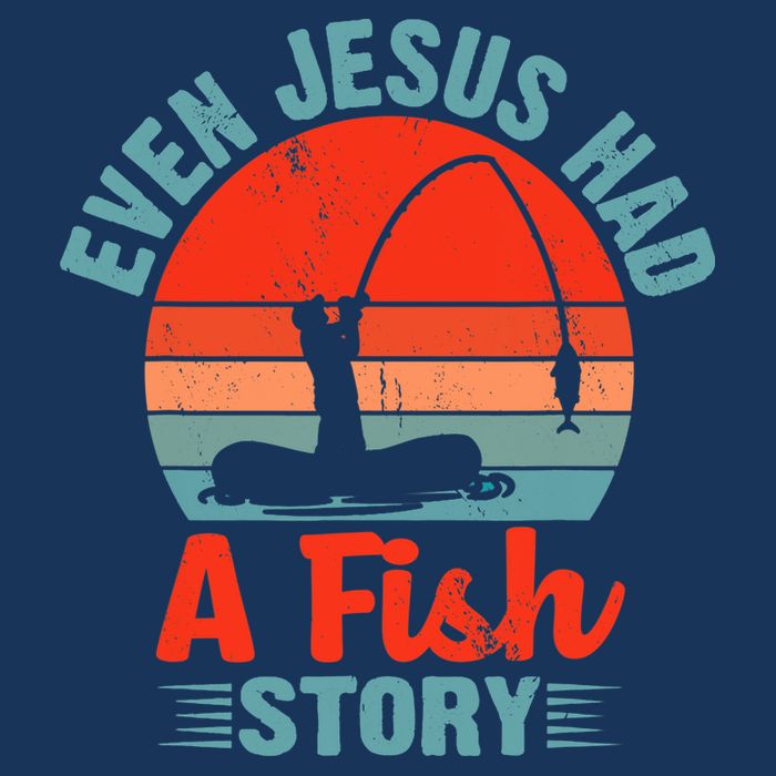 Fishing Gifts Even Jesus Had A Fish Story Funny Button