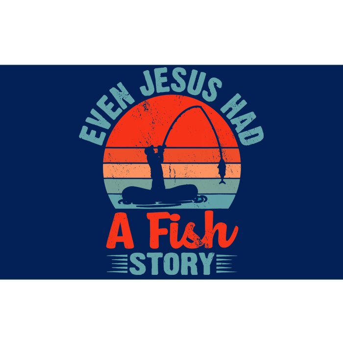 Fishing Gifts Even Jesus Had A Fish Story Funny Bumper Sticker