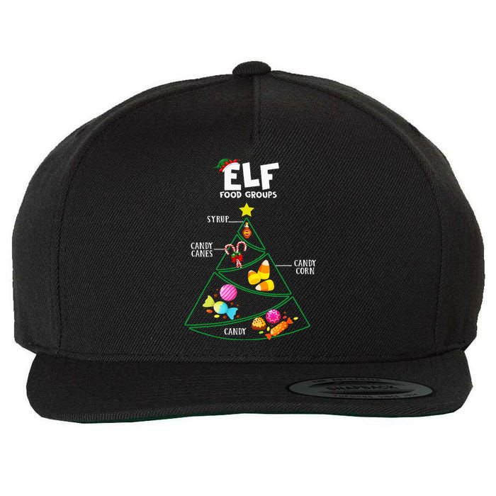 Food Groups E.L.F B.U.D.D.Y Christmas Pajama Xmas Wool Snapback Cap