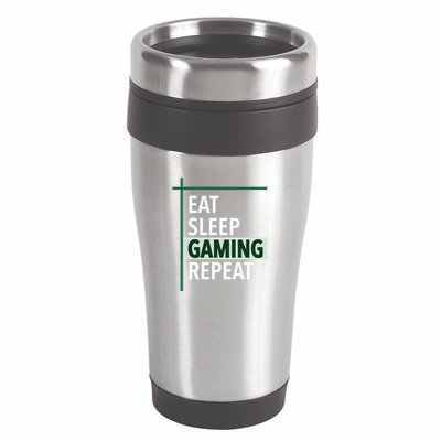 Funny Gamer Eat Sleep Anime Gaming Repeat Meaningful Gift 16oz Travel Tumbler