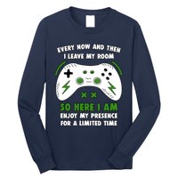 Funny Gamer Every Now And Then I Leave My Room Gaming Long Sleeve Shirt