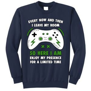 Funny Gamer Every Now And Then I Leave My Room Gaming Sweatshirt