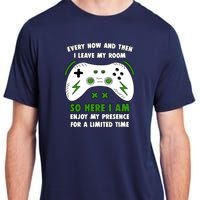 Funny Gamer Every Now And Then I Leave My Room Gaming Adult ChromaSoft Performance T-Shirt