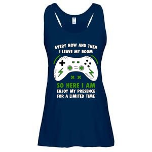 Funny Gamer Every Now And Then I Leave My Room Gaming Ladies Essential Flowy Tank