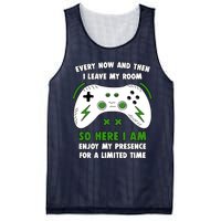 Funny Gamer Every Now And Then I Leave My Room Gaming Mesh Reversible Basketball Jersey Tank