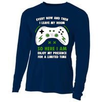 Funny Gamer Every Now And Then I Leave My Room Gaming Cooling Performance Long Sleeve Crew