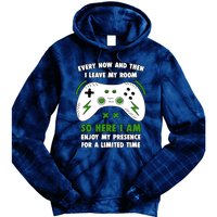 Funny Gamer Every Now And Then I Leave My Room Gaming Tie Dye Hoodie