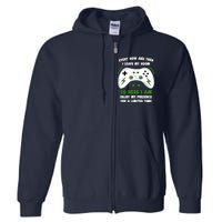 Funny Gamer Every Now And Then I Leave My Room Gaming Full Zip Hoodie