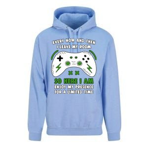 Funny Gamer Every Now And Then I Leave My Room Gaming Unisex Surf Hoodie