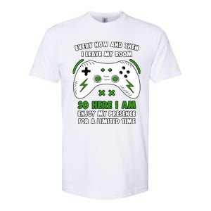 Funny Gamer Every Now And Then I Leave My Room Gaming Softstyle CVC T-Shirt