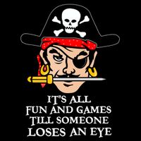 All Fun And Games Till Someone Loses An Eye USA-Made Doggie Bandana