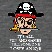 All Fun And Games Till Someone Loses An Eye 7-Panel Snapback Hat