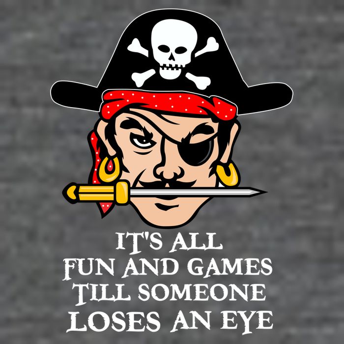 All Fun And Games Till Someone Loses An Eye 7-Panel Snapback Hat