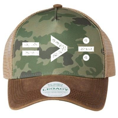 Funny Gift Equality Is Greater Than Division Symbols Gift Legacy Tie Dye Trucker Hat