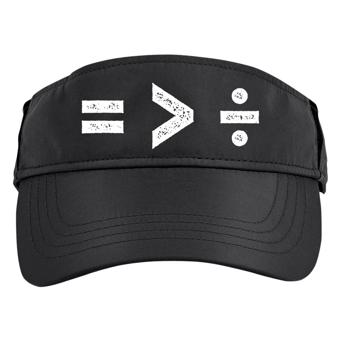Funny Gift Equality Is Greater Than Division Symbols Gift Adult Drive Performance Visor
