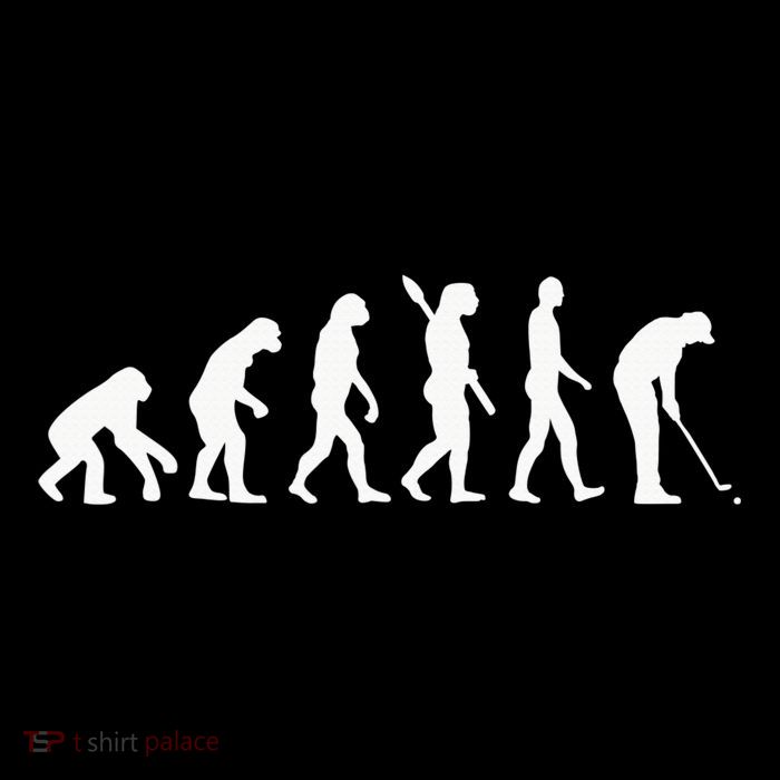 Funny Golfer Evolution Golf Lover Golfer Golfing Life Premium T-Shirt