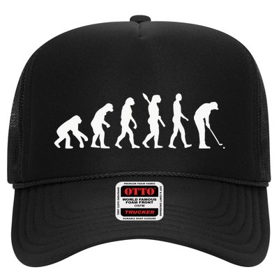 Funny Golfer Evolution Golf Lover Golfer Golfing Life Trucker Hat