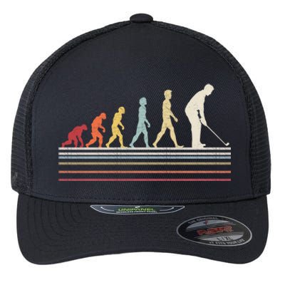 Funny Golf Evolution Of Sport Retro Vintage Gift Cool Gift Flexfit Unipanel Trucker Cap