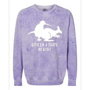 Funny Give Em A Taste Of Kiwi Colorblast Crewneck Sweatshirt