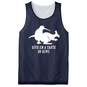 Funny Give Em A Taste Of Kiwi Mesh Reversible Basketball Jersey Tank