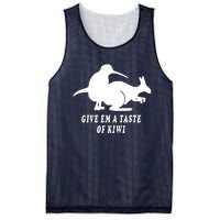 Funny Give Em A Taste Of Kiwi Mesh Reversible Basketball Jersey Tank